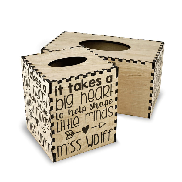 Teacher Quote Wood Tissue Box Covers - Parent/Main