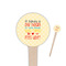 Teacher Gift 4" Round Wooden Food Picks - Double-Sided (Personalized)