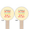 Teacher Quote Wooden 6" Food Pick - Round - Double Sided - Front & Back