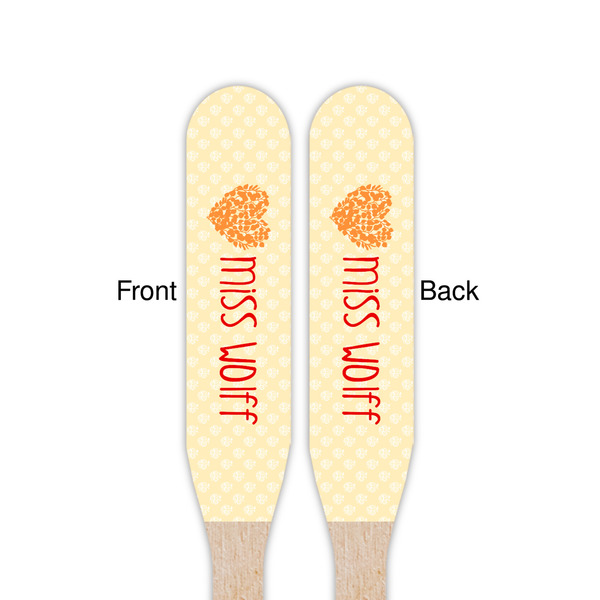 Teacher Quote Wooden Food Pick - Paddle - Double Sided - Front & Back