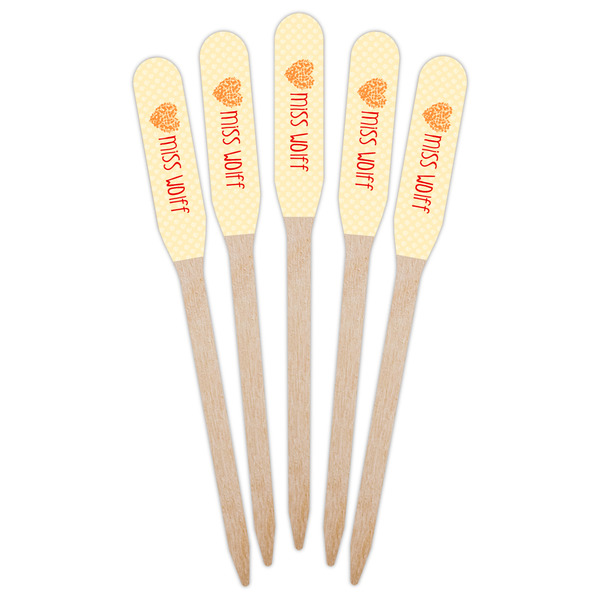 Teacher Quote Wooden Food Pick - Paddle - Fan View