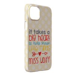 Teacher Gift iPhone Case - Plastic - iPhone 14 Pro Max (Personalized)
