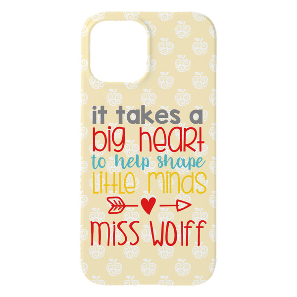 Teacher Quote iPhone 15 Plus Case - Back