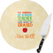 Teacher Gift Round Glass Cutting Board - Small (Personalized)