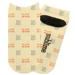 Teacher Quote Adult Ankle Socks (Personalized)