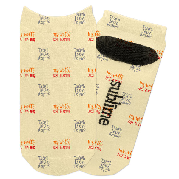 Custom Teacher Gift Adult Ankle Socks (Personalized)