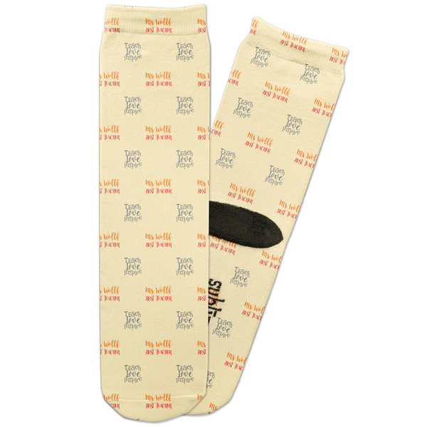 Custom Teacher Gift Adult Crew Socks (Personalized)