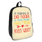 Teacher Quotes and Sayings Backpack - angled view