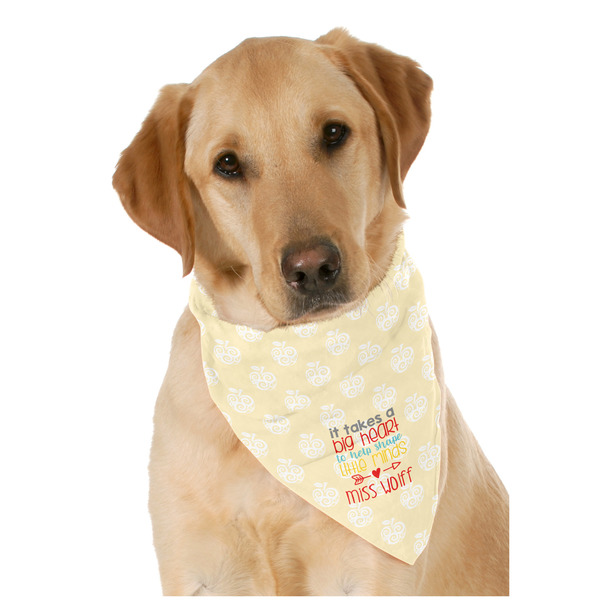 Custom Teacher Gift Dog Bandana Scarf (Personalized)