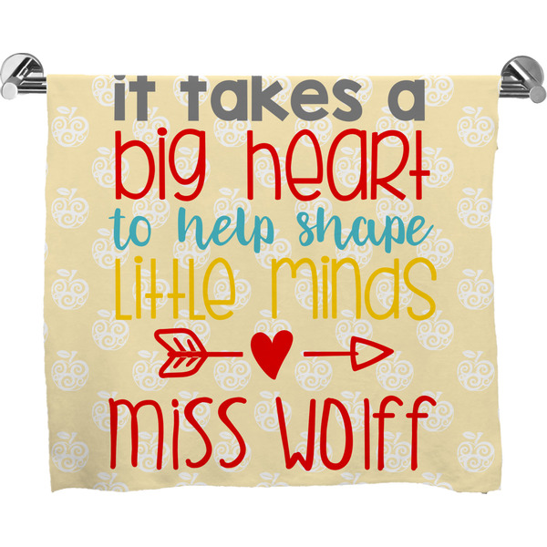 Custom Teacher Gift Bath Towel (Personalized)
