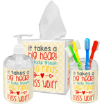 Teacher Quote Acrylic Bathroom Accessories Set w/ Name or Text