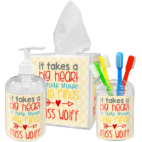 Teacher Quotes and Sayings Bathroom Accessories Set (Personalized)