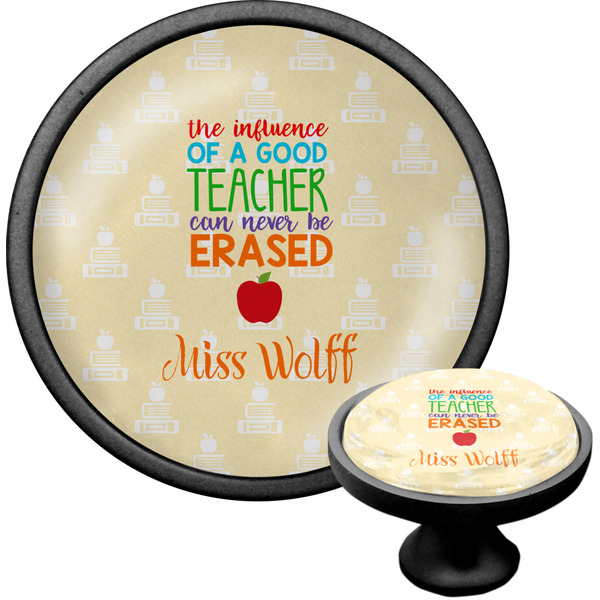 Custom Teacher Gift Cabinet Knob - Black (Personalized)