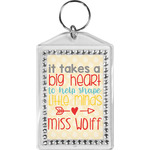 Teacher Gift Bling Keychain (Personalized)