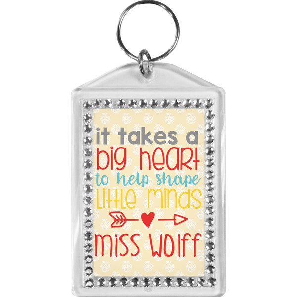 Custom Teacher Gift Bling Keychain (Personalized)