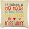 Teacher Gift Faux-Linen Throw Pillow 26" (Personalized)