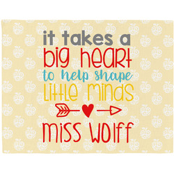 Teacher Gift Woven Fabric Placemat - Twill (Personalized)