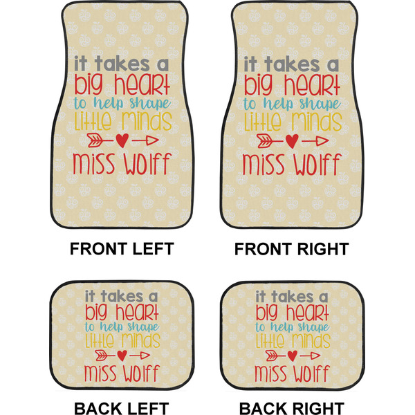 Teacher Quotes and Sayings Car Floor Mats Set (2F + 2B)
