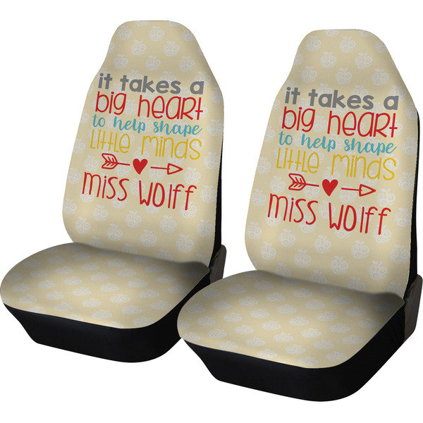 Custom Teacher Gift Car Seat Covers - Set of Two (Personalized)