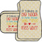 Teacher Gift Car Floor Mats Set - 2 Front & 2 Back (Personalized)