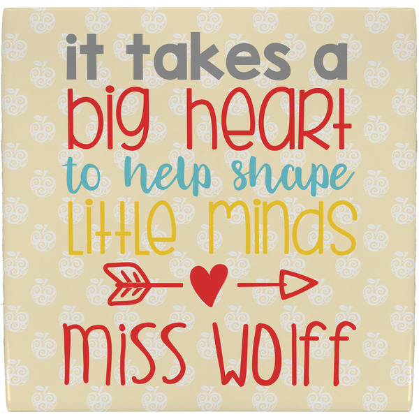 Custom Teacher Gift Ceramic Tile Hot Pad (Personalized)