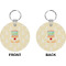 Teacher Quotes and Sayings Circle Keychain (Front + Back)