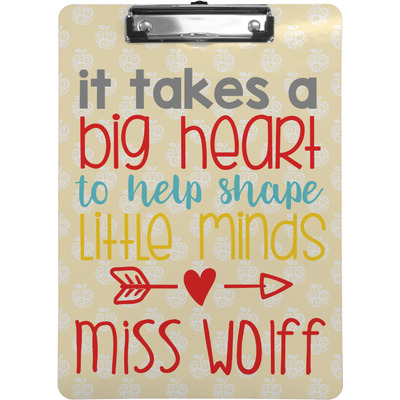 Teacher Quote Clipboard (Letter Size) (Personalized)