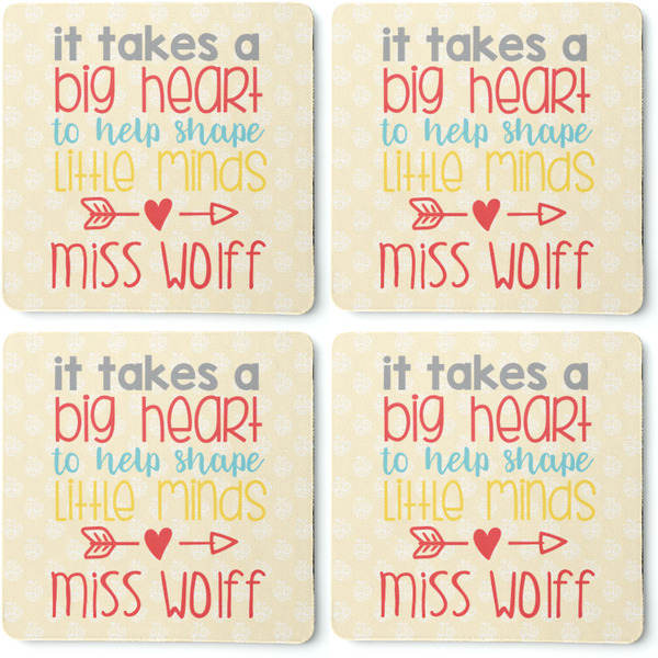 Teacher Quotes and Sayings Coaster Rubber Back - Apvl