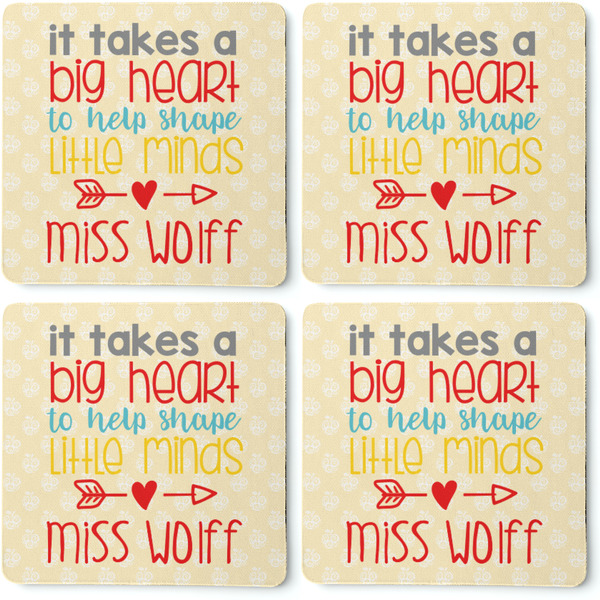 Teacher Quotes and Sayings Coaster Rubber Back - Apvl