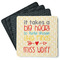 Teacher Gift Square Rubber Backed Coasters - Set of 4 (Personalized)