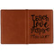 Teacher Quotes and Sayings Cognac Leather Passport Holder Outside Single Sided - Apvl