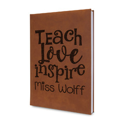 Teacher Quote Leatherette Journal (Personalized)