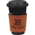 Teacher Gift Leatherette Cup Sleeve - Double-Sided (Personalized)