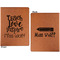Teacher Quotes and Sayings Cognac Leatherette Portfolios with Notepad - Small - Double Sided- Apvl