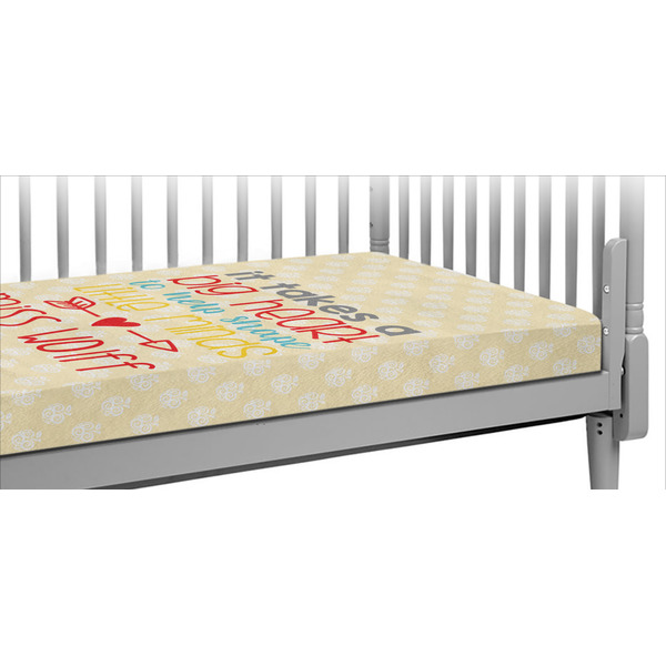 Custom Teacher Gift Crib Fitted Sheet (Personalized)