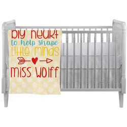 Teacher Gift Crib Comforter / Quilt (Personalized)