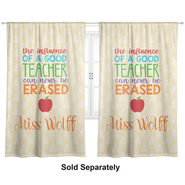Custom Teacher Gift Curtain Panel - Custom Size (Personalized)