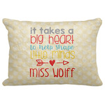 Teacher Gift Decorative Baby Pillowcase - 16" x 12" (Personalized)