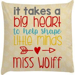 Teacher Gift Decorative Pillow Case (Personalized)