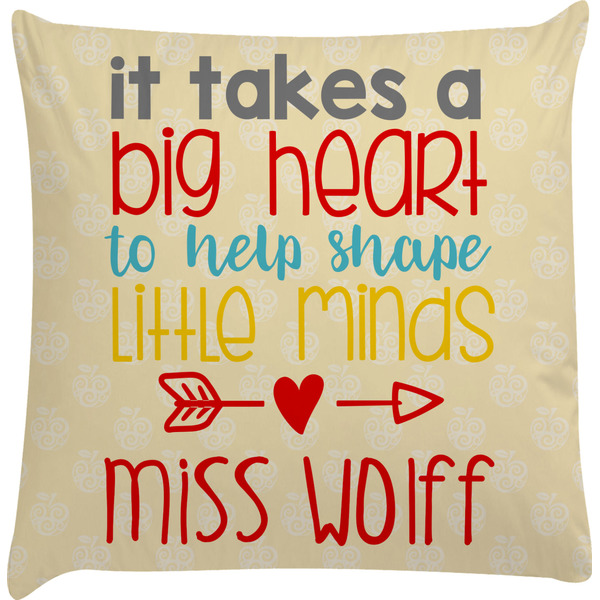 Custom Teacher Gift Decorative Pillow Case (Personalized)