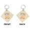 Teacher Quotes and Sayings Diamond Keychain (Front + Back)