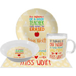 Teacher Gift Dinner Set - Single 4 Pc Setting (Personalized)