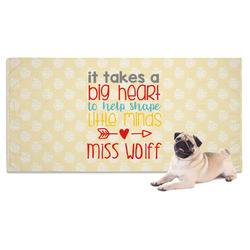 Teacher Gift Dog Towel (Personalized)