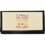 Teacher Gift Canvas Checkbook Cover (Personalized)