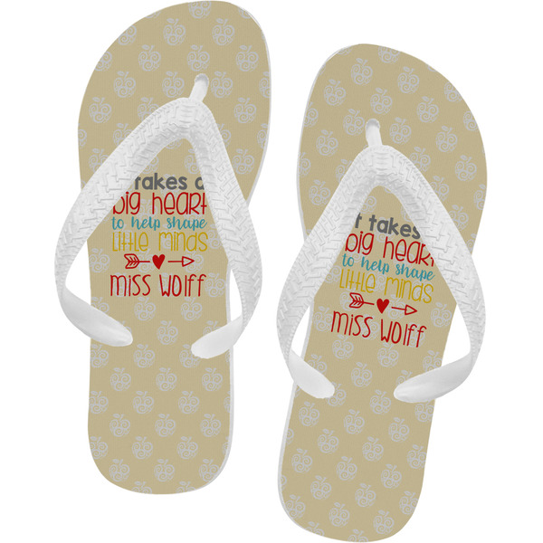 Custom Teacher Gift Flip Flops - Medium (Personalized)