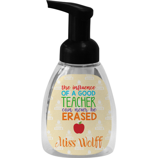 Custom Teacher Gift Foam Soap Bottle - Black (Personalized)