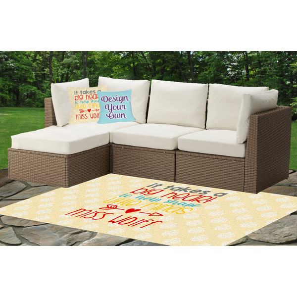 Teacher Quotes and Sayings Indoor / Outdoor Rug & Cushions