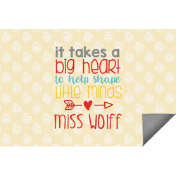 Teacher Gift Indoor / Outdoor Rug - 5' x 8' (Personalized)