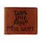 Teacher Quotes and Sayings Leather Bifold Wallet - Single