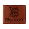 Teacher Gift Leatherette Bifold Wallet (Personalized)